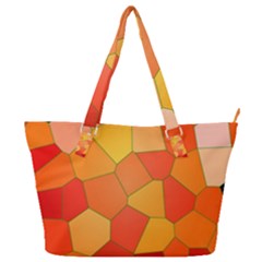 Background Pattern Of Orange Mosaic Full Print Shoulder Bag by Sudhe