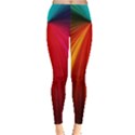 Background Color Colorful Rings Leggings  View1