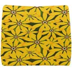 Texture Flowers Nature Background Seat Cushion by Sudhe