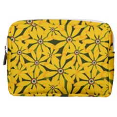 Texture Flowers Nature Background Make Up Pouch (medium) by Sudhe