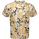 Floral Pattern Background Men s Cotton Tee View1