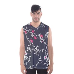 Black And White Floral Pattern Background Men s Basketball Tank Top by Sudhe