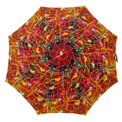 Random Colored Light Swirls Straight Umbrellas