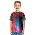 Background Color Colorful Rings Kids  Sport Mesh Tee View1