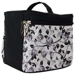 Floral Pattern Background Make Up Travel Bag (big) by Sudhe