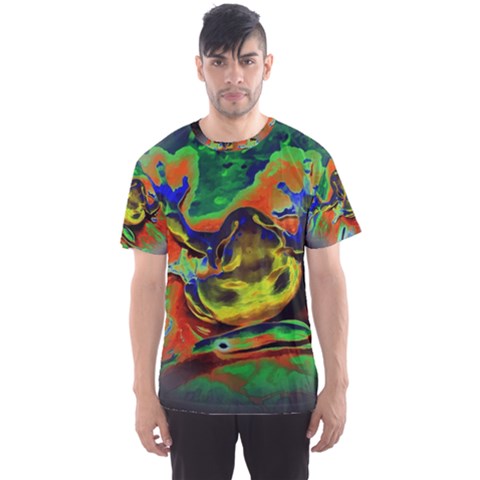 Abstract Transparent Background Men s Sports Mesh Tee by Sudhe