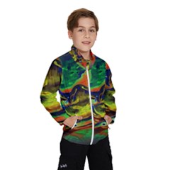 Abstract Transparent Background Windbreaker (kids) by Sudhe
