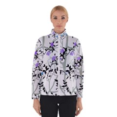 Floral Pattern Background Winter Jacket by Sudhe