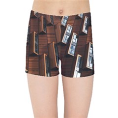 Abstract Architecture Building Business Kids  Sports Shorts by Sudhe