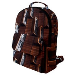 Abstract Architecture Building Business Flap Pocket Backpack (small) by Sudhe