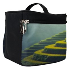 Scenic View Of Rice Paddy Make Up Travel Bag (small)