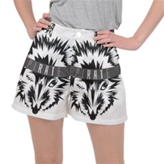 Pirate Rat Animal Pet Danger Stretch Ripstop Shorts by Sudhe