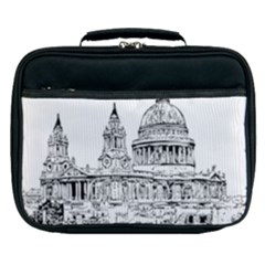 Line Art Architecture Church Lunch Bag by Sudhe