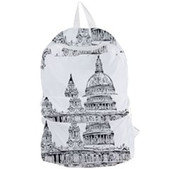 Line Art Architecture Church Foldable Lightweight Backpack