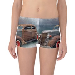 Auto Old Car Automotive Retro Boyleg Bikini Bottoms by Sudhe