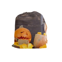 Old Crumpled Pumpkin Drawstring Pouch (large)