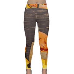 Old Crumpled Pumpkin Classic Yoga Leggings by rsooll