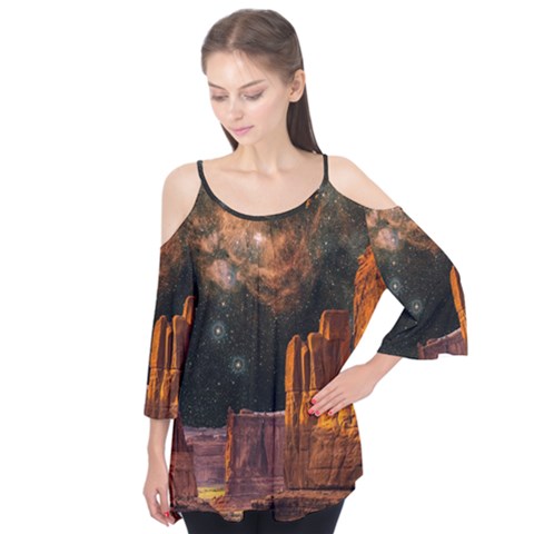 Geology Sand Stone Canyon Flutter Tees by Sudhe