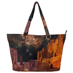 Geology Sand Stone Canyon Full Print Shoulder Bag by Sudhe