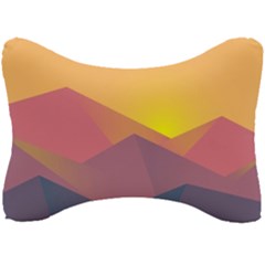 Image Sunset Landscape Graphics Seat Head Rest Cushion by Sudhe