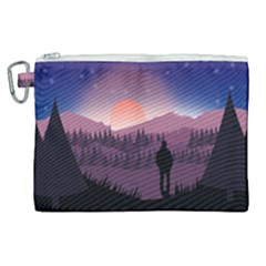 Dusk Sunset Dawn Sky Evening Canvas Cosmetic Bag (xl) by Sudhe