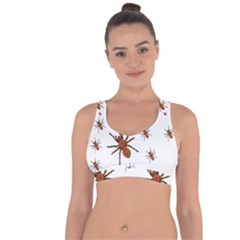 Nature Insect Natural Wildlife Cross String Back Sports Bra