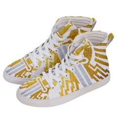 Knife Revenge Emblem Bird Eagle Women s Hi-top Skate Sneakers by Sudhe