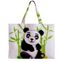 Giant Panda Bear Zipper Mini Tote Bag View1