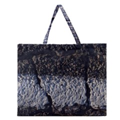 Asphalt Road  Zipper Large Tote Bag by rsooll