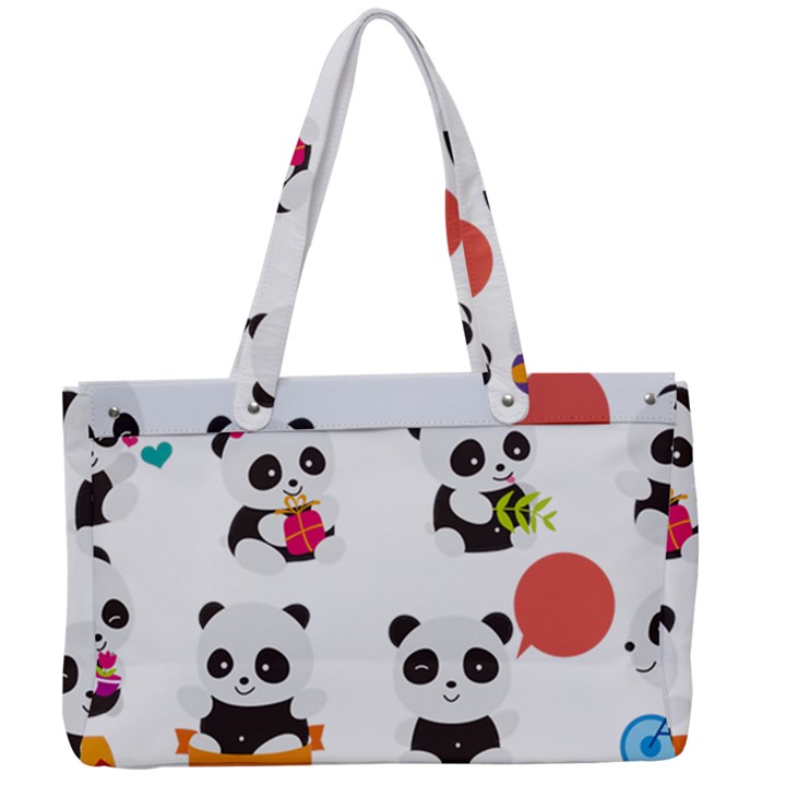 Giant Panda Bear Cuteness Canvas Work Bag