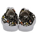 Smoking Cartoon Evil Bomb Cartoon Kids  Low Top Canvas Sneakers View4