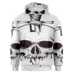 Skull Knife Euclidean Vector Skull Sword Inserted Men s Overhead Hoodie by Sudhe