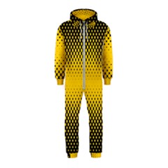 Dot Halftone Pattern Vector Hooded Jumpsuit (kids)