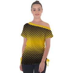 Dot Halftone Pattern Vector Tie-up Tee