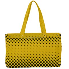 Dot Halftone Pattern Vector Canvas Work Bag by Mariart