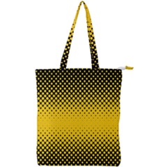 Dot Halftone Pattern Vector Double Zip Up Tote Bag by Mariart