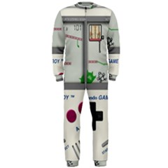 Game Boy White Onepiece Jumpsuit (men)  by Sudhe