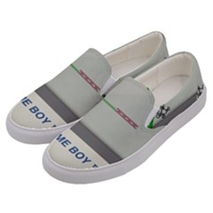 Game Boy White Men s Canvas Slip Ons by Sudhe