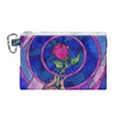 Enchanted Rose Stained Glass Canvas Cosmetic Bag (Medium) View1