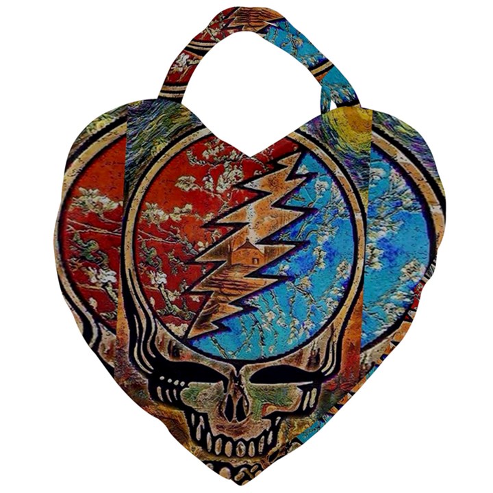 Grateful Dead Rock Band Giant Heart Shaped Tote