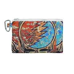 Grateful Dead Rock Band Canvas Cosmetic Bag (medium) by Sudhe