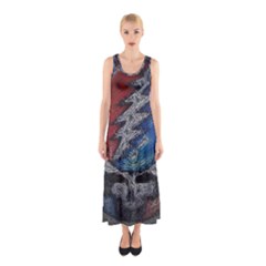 Grateful Dead Logo Sleeveless Maxi Dress by Sudhe