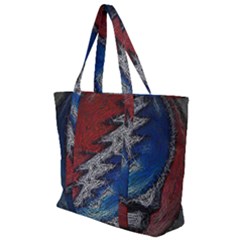 Grateful Dead Logo Zip Up Canvas Bag by Sudhe