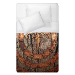 Queensryche Heavy Metal Hard Rock Bands Logo On Wood Duvet Cover (single Size) by Sudhe