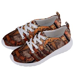 Queensryche Heavy Metal Hard Rock Bands Logo On Wood Women s Lightweight Sports Shoes by Sudhe