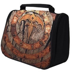 Queensryche Heavy Metal Hard Rock Bands Logo On Wood Full Print Travel Pouch (big) by Sudhe
