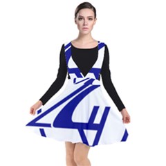 Sukhoi Aircraft Logo Plunge Pinafore Dress by Sudhe