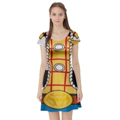 Woody Toy Story Short Sleeve Skater Dress by Sudhe