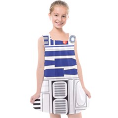 R2 Series Astromech Droid Kids  Cross Back Dress by Sudhe