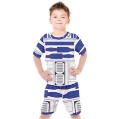 R2 Series Astromech Droid Kids  Tee And Shorts Set by Sudhe